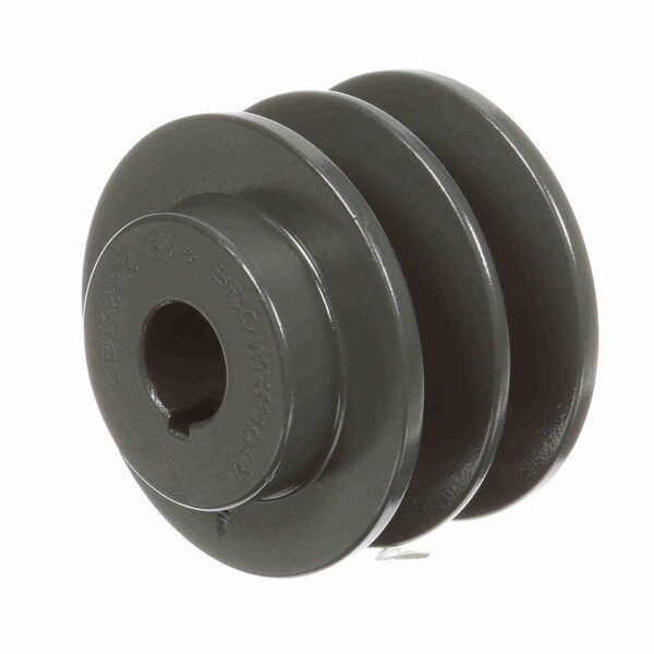 2 Groove Cast Iron Fhp - Finished Bore Sheave, 2BK28X3/4